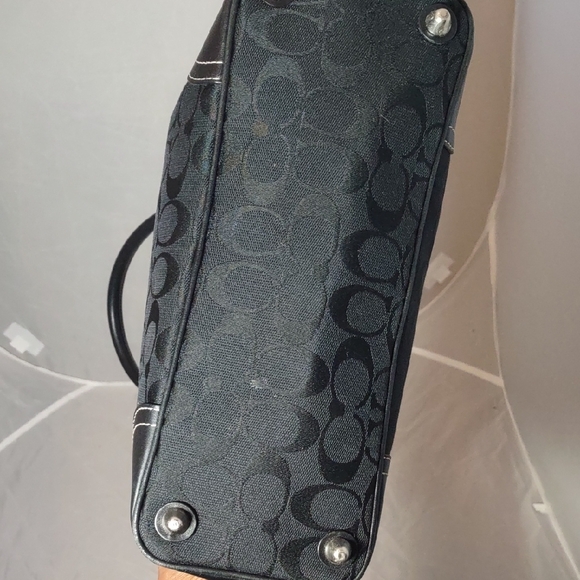 Coach Black Monogram Tote Bag - Picture 7 of 11